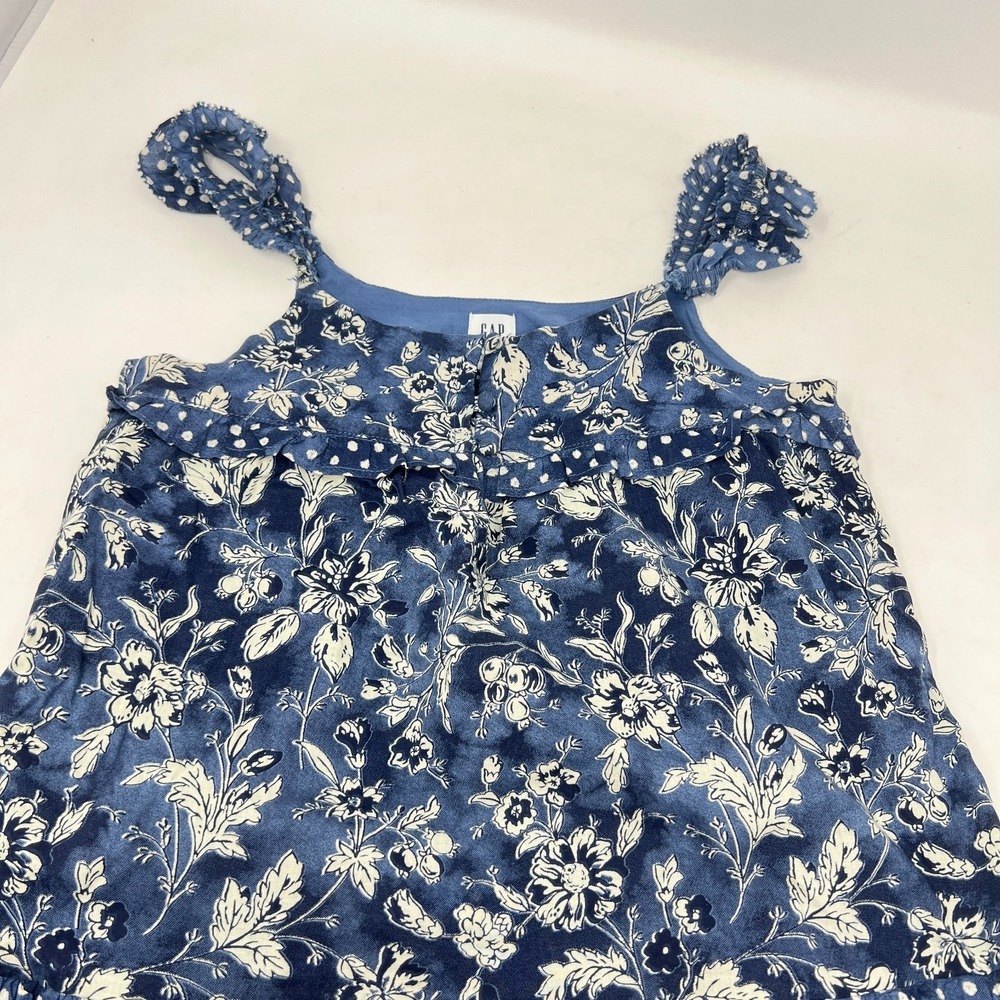 GAP Kids Blue and White Sundress Sleeveless Cottagecore Size Medium - Picture 6 of 12